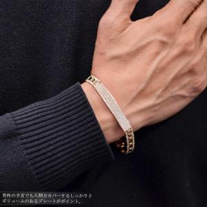 ブレスレット メンズ K18PG ダイヤモンド...の詳細画像2