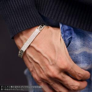 ブレスレット メンズ K18WG ダイヤモンド...の詳細画像1