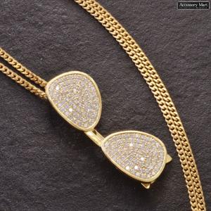 ネックレス メンズアクセサリー K18GP エンジェル チャーム M ゴールド