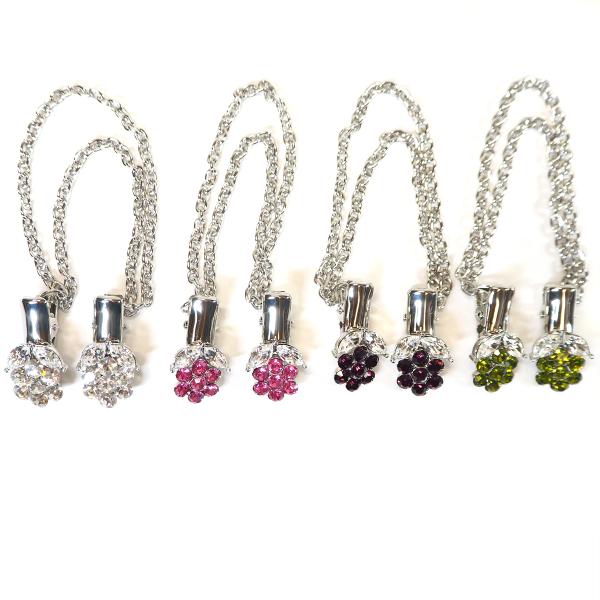 ストールクリップ カーディガンクリップ スカーフ マフラー留め ずれ防止 花 レディース