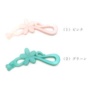 バナナクリップ パステル フラワー 花 ラメ感...の詳細画像1