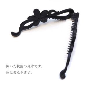 バナナクリップ パステル フラワー 花 ラメ感...の詳細画像3
