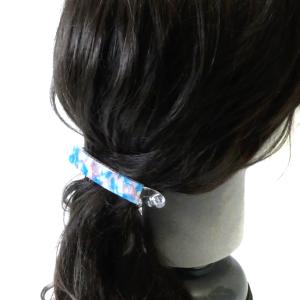 バナナクリップ マーブル柄 ヘアクリップ ヘア...の詳細画像5
