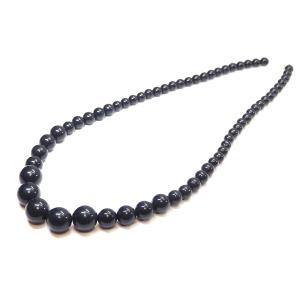 黒珊瑚 ネックレス 12mm玉 内径46cm ブラックコーラル パワーストーン
