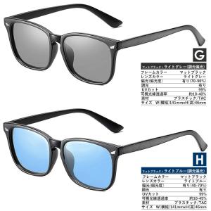 偏光サングラス U120 スクエア ウェリント...の詳細画像4