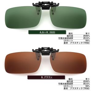 偏光 クリップ オン サングラス 調光偏光(K...の詳細画像1