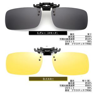 偏光 クリップ オン サングラス 調光偏光(K...の詳細画像2