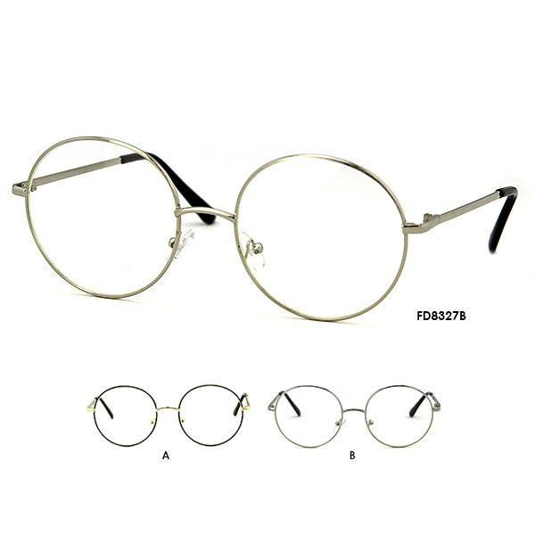 伊達眼鏡 メタル FD8327 UVカット メンズ レディース 共用