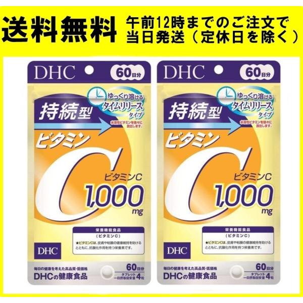 DHC 持続型ビタミンC 60日 240粒 サプリメント ２個セット