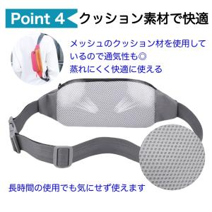 ウエストバッグ レディース メンズ 軽い 小さ...の詳細画像5
