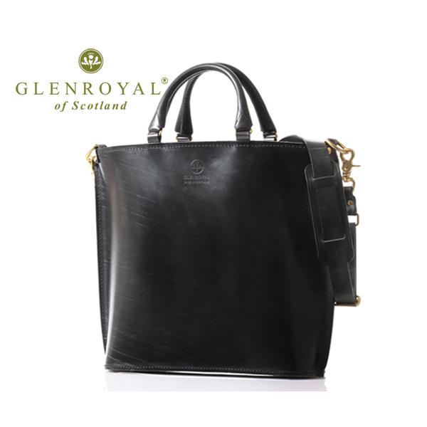グレンロイヤル ジップショルダートートバッグ/ニューブラック メンズ フルブライドル 01-5845...