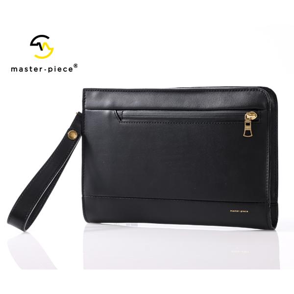 マスターピース クラッチバッグ/M/ブラック メンズ グロスver.3 01669-v3 maste...