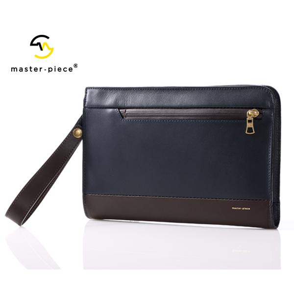 マスターピース クラッチバッグ/M/ネイビー メンズ グロスver.3 01669-v3 maste...