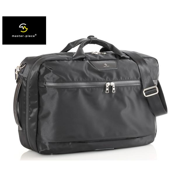 マスターピース 3WAYバッグ/ブラック メンズ プログレス 02399 master-piece