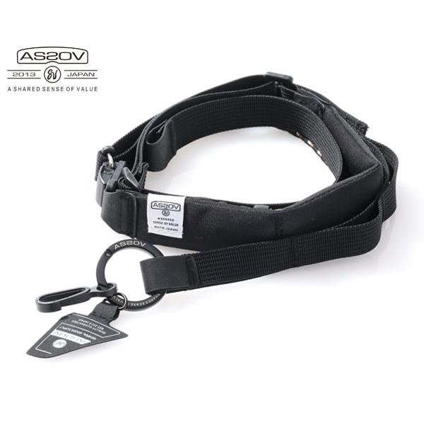 アッソブ ウォータープルーフ ショルダーストラップ/ブラック メンズ ハビットショルダーシリーズ 1...