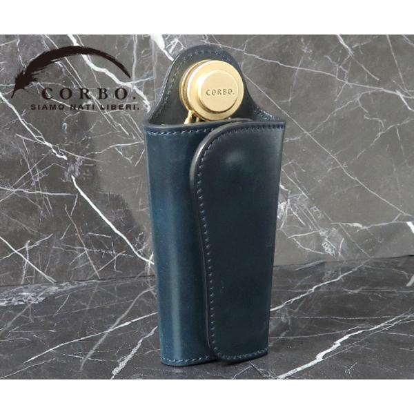 コルボ キーケース/インテンスブルー メンズ スレート/コードバン 1ll-1502 CORBO