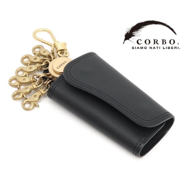 コルボ  キーケース/ブラック メンズ スレート 8lc-9376 CORBO