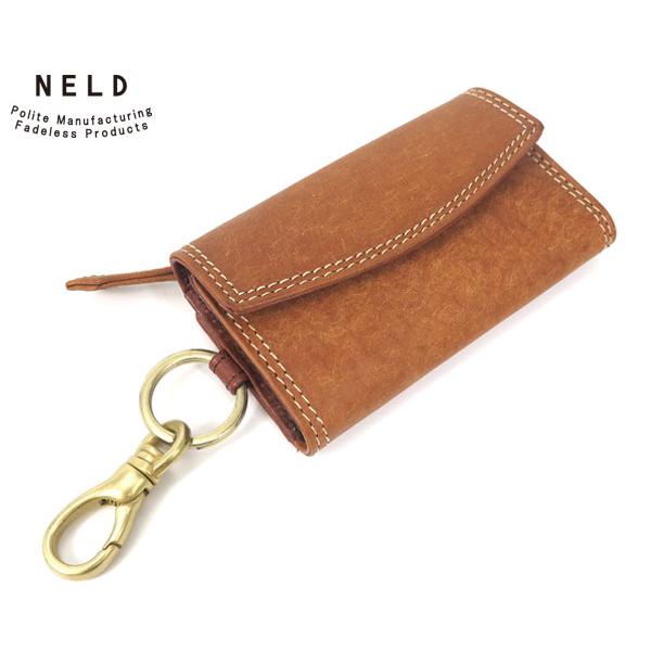 ネルド レザーキーケース/キャメル メンズ プエブロ an141 NELD