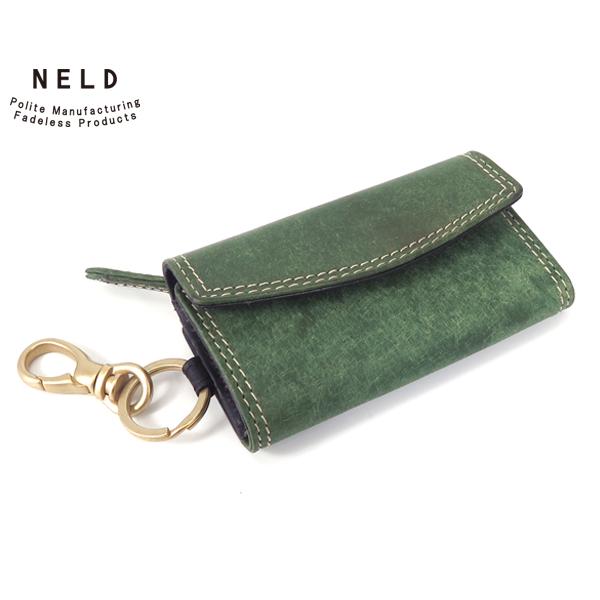 ネルド レザーキーケース/グリーン メンズ プエブロ an141 NELD