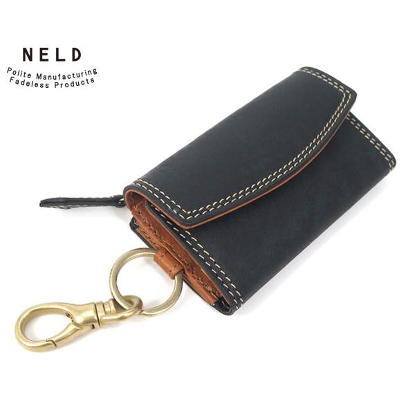 ネルド レザーキーケース/ブラック メンズ プエブロ an141 NELD