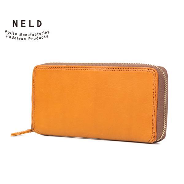 ネルド ラウンド長財布/キャメル メンズ ロール an255 NELD