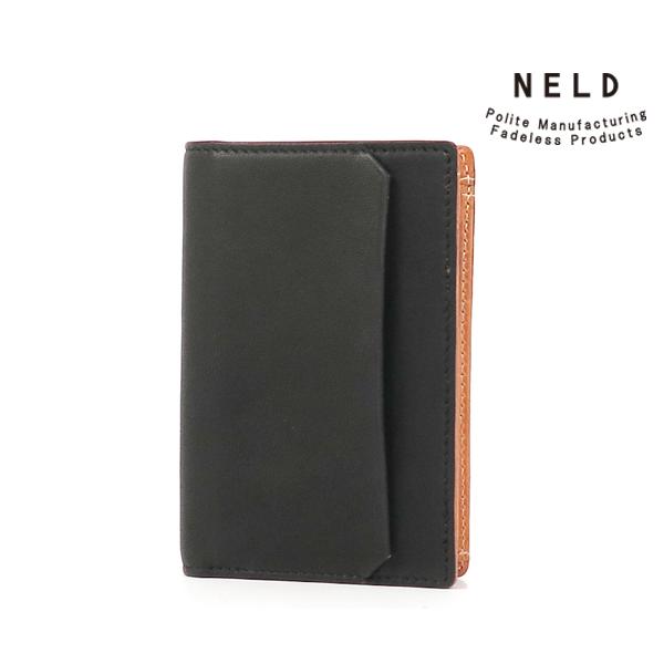 ネルド BOXミドル財布/ブラック メンズ シープ an269 NELD