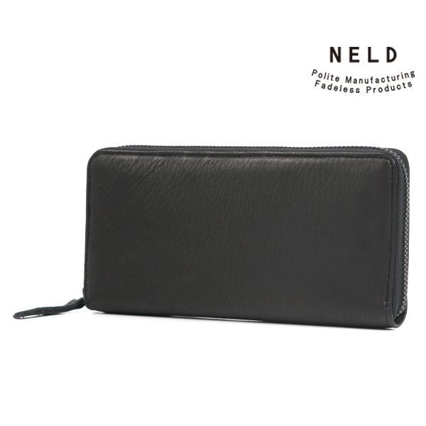 ネルド ラウンド長財布/ブラック メンズ ディア an276 NELD