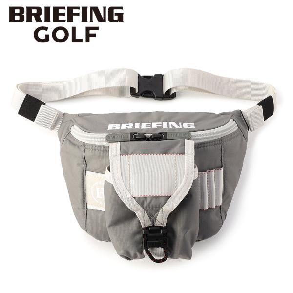 ブリーフィング ラウンドウエストポーチ/ライトグレー メンズ GOLF/CS brg251e12 B...