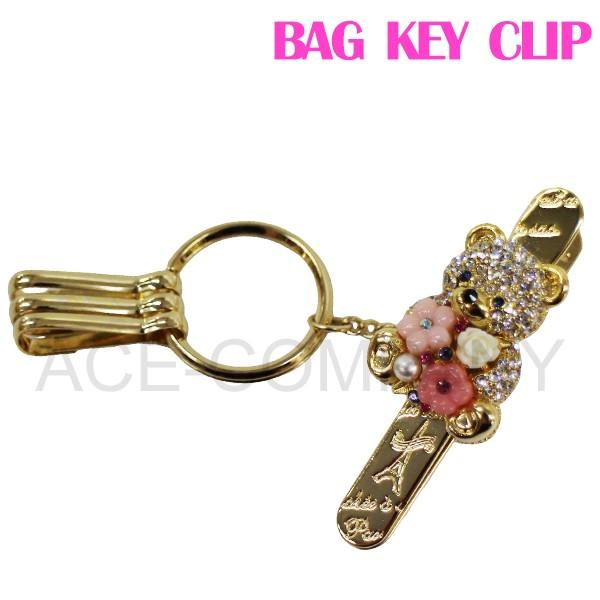 3carat 小物 レディース チャーム クマ バッグキークリップ cl-51 ladies 贈り物