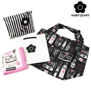 マリークワント エコバッグxハンカチ ギフトセット#2 (MARY QUANT)【同僚 上司 女友達 女子 ハンカチ  人気 プチギフト】｜ace-web