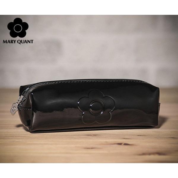 マリークワント エンボスエナメル2 スクエアペンケース(MARY QUANT)【筆箱 ふでばこ レデ...