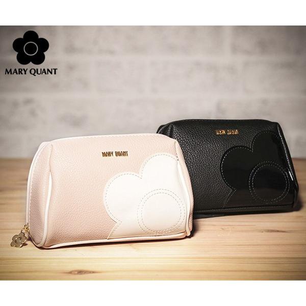 マリークワント シュリンクデイジーパッチ オーバルポーチ(MARY QUANT)【ポーチ 化粧ポーチ...
