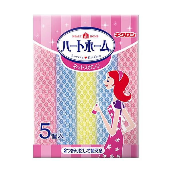 《キクロン》 ハートホーム ネットスポンジ 5個