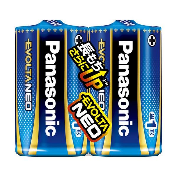 《パナソニック》 乾電池エボルタネオ単1形2本パック LR20NJ/2SE