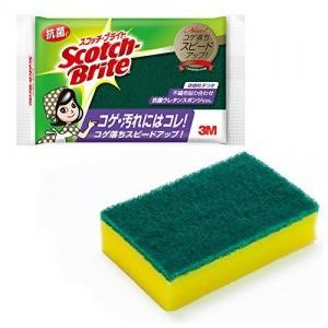 3Mジャパン(株) キッチンスポンジ スコッチブライト 抗菌 ウレタンスポンジたわし 1個