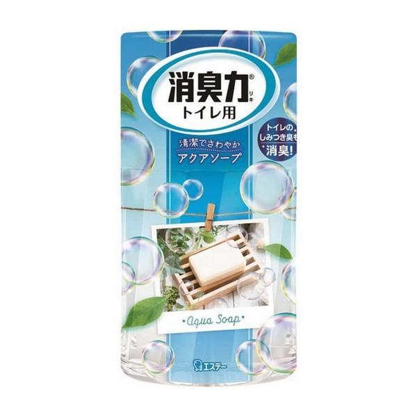 エステー(株) 消臭力 トイレ用 清潔なアクアソープ 400ml（消臭・芳香剤）