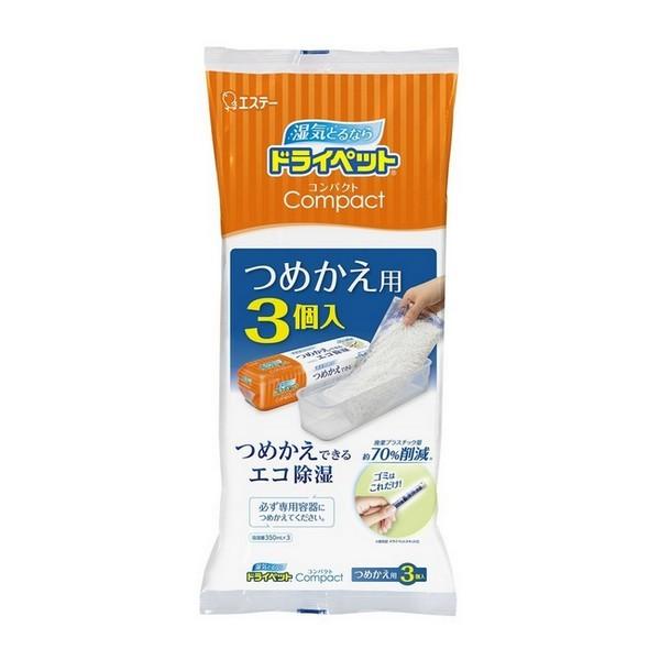 エステー(株) ドライペット コンパクト つめかえ用 350ml×3個入
