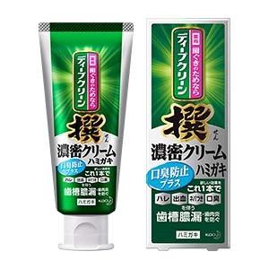 【医薬部外品】花王(株) ディープクリーン撰 濃密クリームハミガキ 口臭防止プラス 95g (薬用ハ...