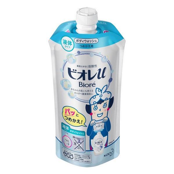 《花王》 ビオレu フレッシュフローラルの香り つめかえ用 340mL 返品キャンセル不可