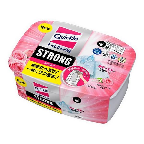 花王(株) トイレクイックル ストロング プレミアムローズの香り 容器入 8枚