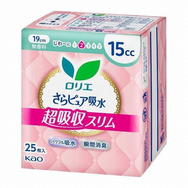 花王(株) ロリエ さらピュア吸水 超吸収スリム 15cc 25枚