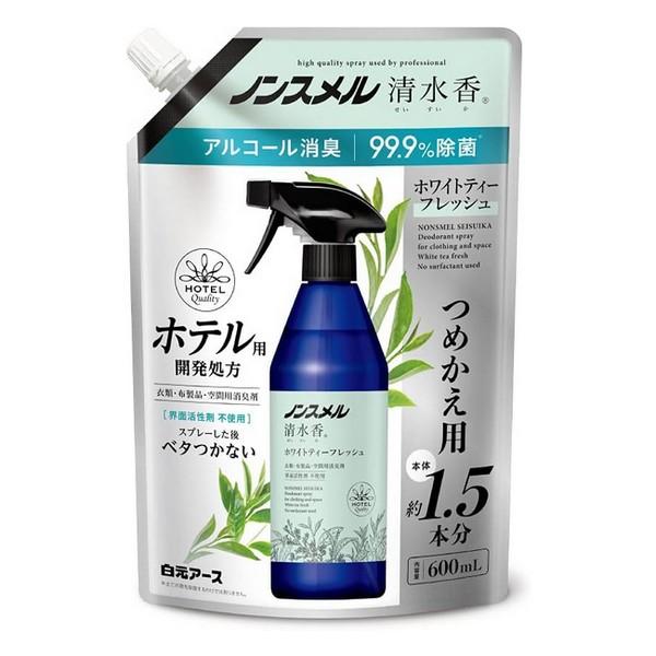 白元アース(株) ノンスメル清水香 ホワイトティーフレッシュの香り つめかえパウチ 600mL