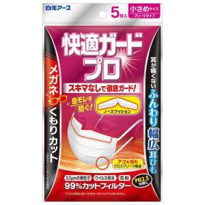 《白元アース》 快適ガードプロ プリーツタイプ  小さめサイズ５枚入｜ace