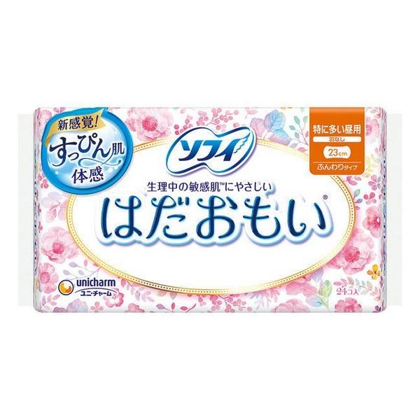 ユニ・チャーム(株) ソフィ はだおもい 特に多い昼用 羽なし 23cm 24枚入