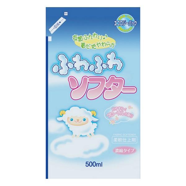 ロケット石鹸(株) 詰替用 濃縮ふわふわソフター エコパック 500mL
