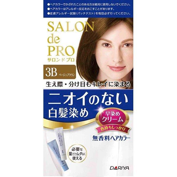 【医薬部外品】(株)ダリヤ サロンドプロ 無香料ヘアカラー早染めクリーム 《3B ベージュブラウン》...