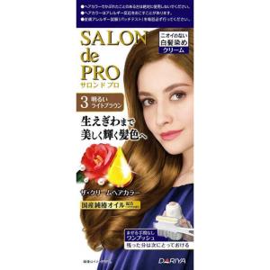 《ダリヤ》 サロンドプロ ザ・クリームヘアカラー(白髪用) 3 明るいライトブラウン 50g+50g 【医薬部外品】｜ace