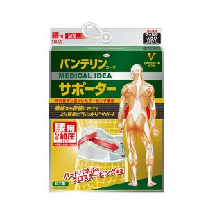 《興和》 バンテリンコーワ サポーター 腰用しっかり加圧タイプ ブルーグレー ゆったり大きめ（男女兼用・１枚入り）｜ace