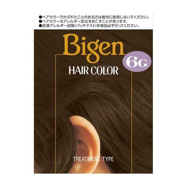 《ホーユー》 ビゲン ヘアカラー 6G 自然な褐色 40ml+40ml 【医薬部外品】