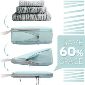 トラベルポーチ 圧縮 4点セット 軽量 撥水 ...の詳細画像5